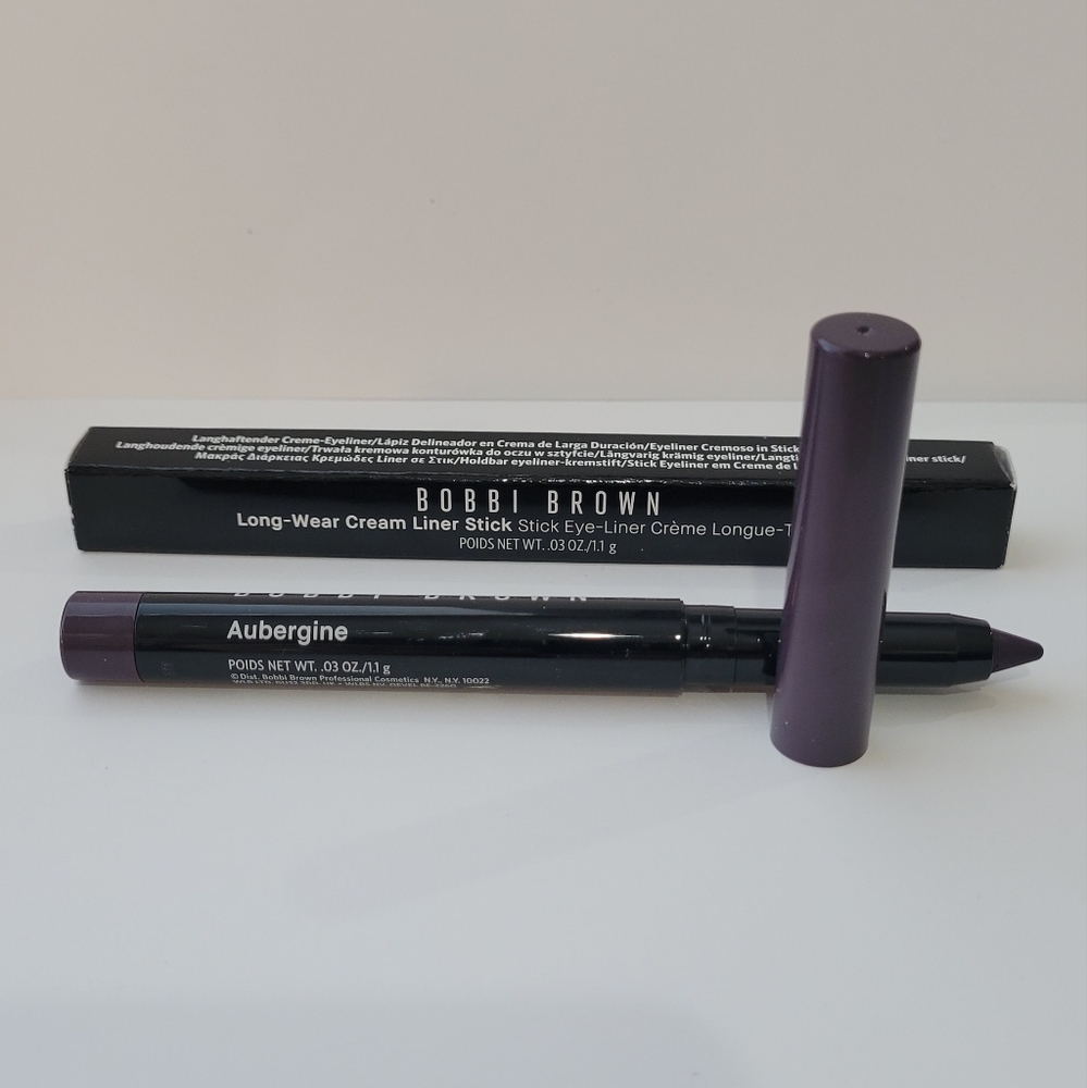 BOBBI BROWN Long-Wear Cream Liner Stick *AUBERGINE MATTE*/ .03 oz / New in box - Picture 2 of 6